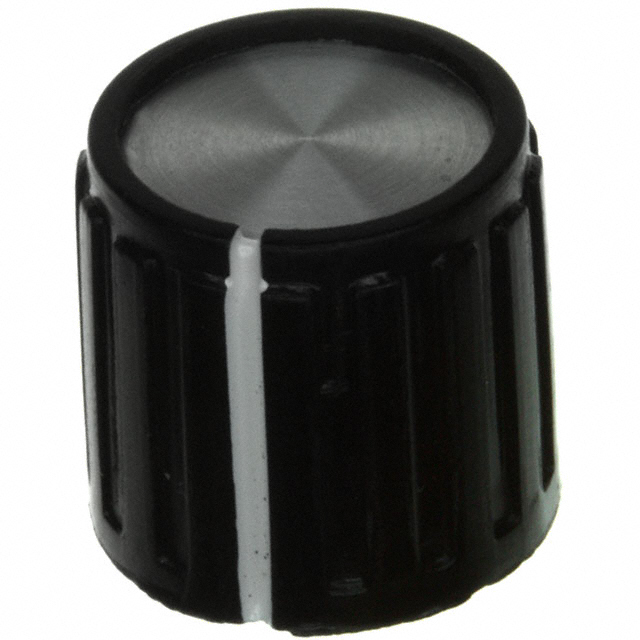 【PKG50B1/4】KNOB RIBBED 0.250" PLASTIC